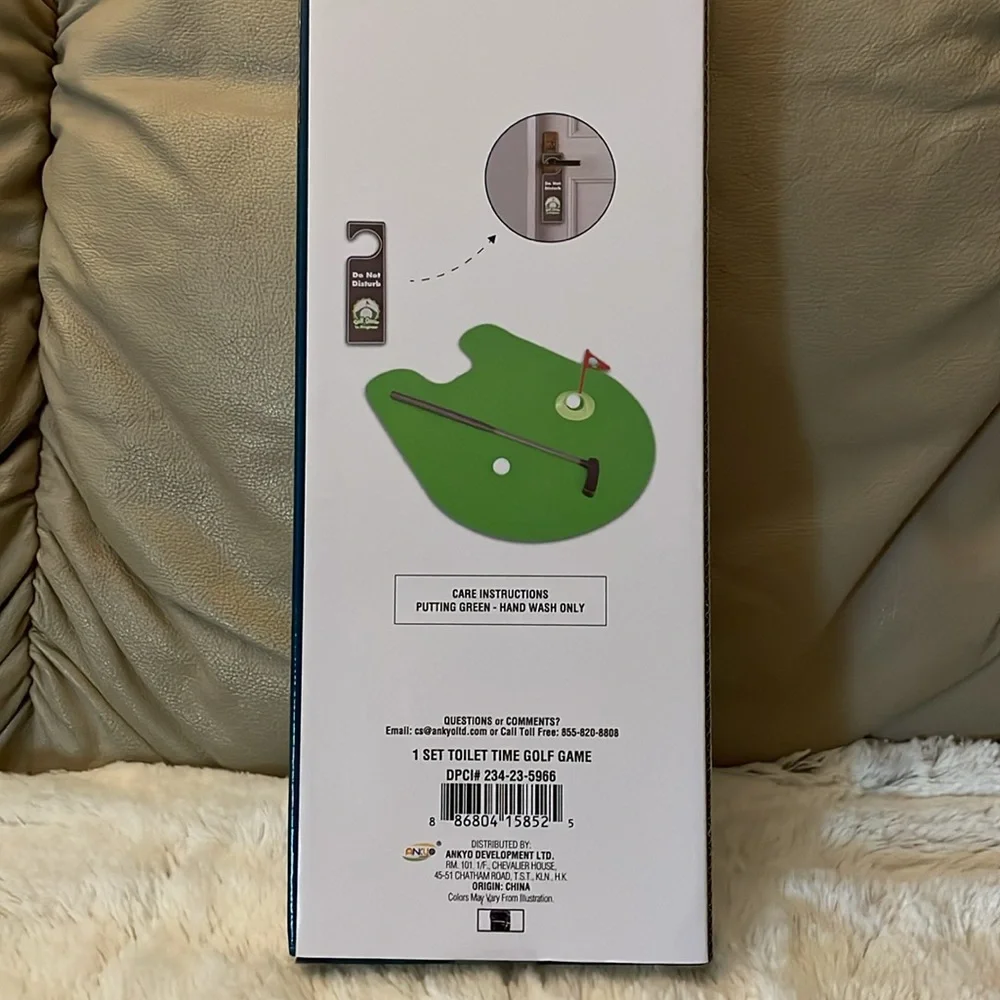 NIB Toilet Time Golf Game Set - Green - Picture 2 of 3